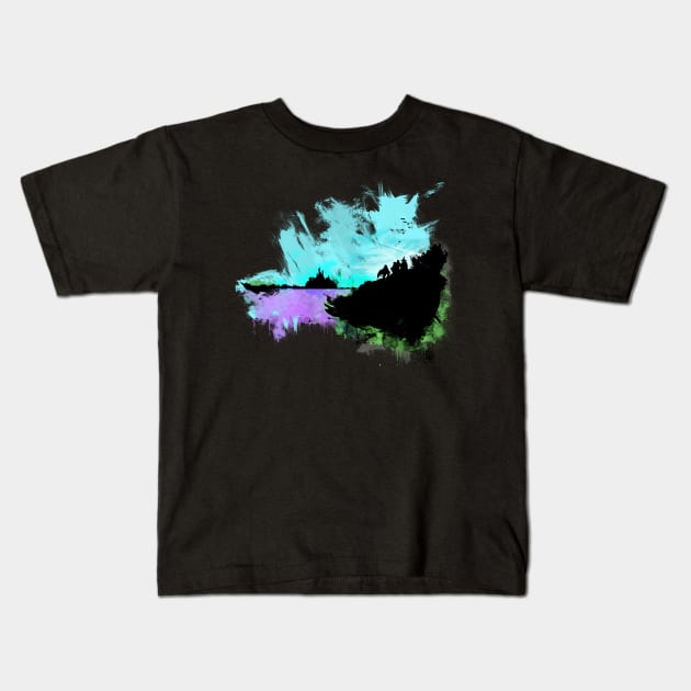 The Journey Begins... Kids T-Shirt by Beanzomatic